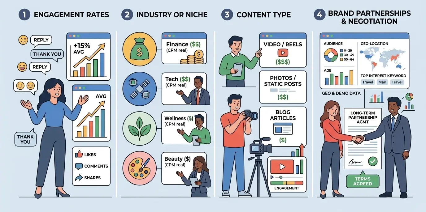 Factors Influencing Average Influencer Earnings banner