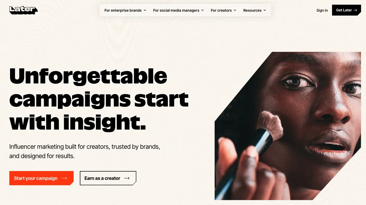 Later Influence banner