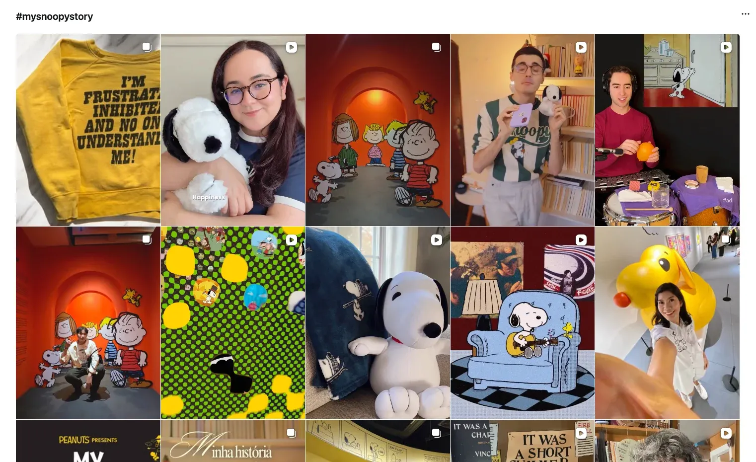 Peanuts inviting creators and fans to share memories through the #MySnoopyStory campaign