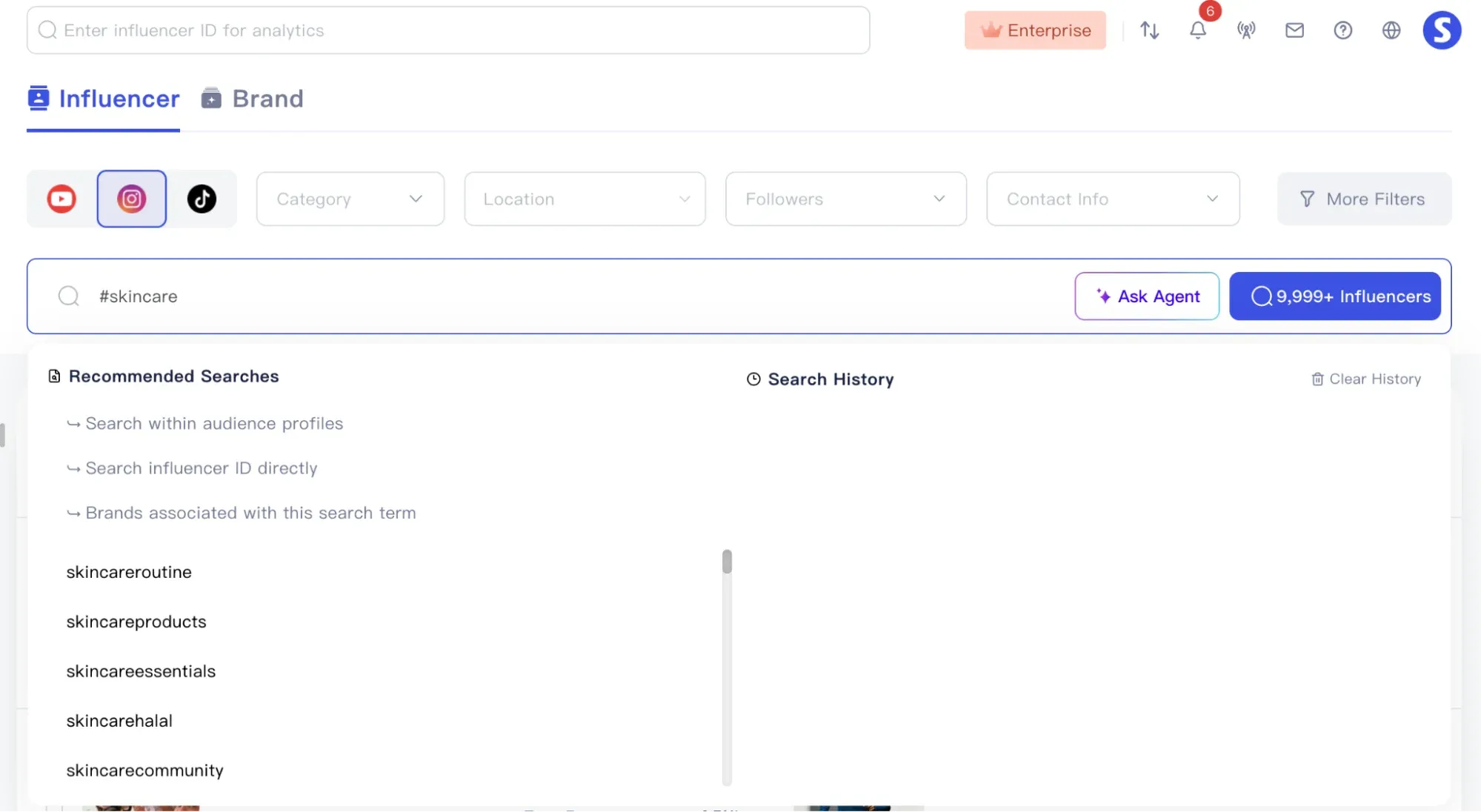 Search with AI-powered keywords