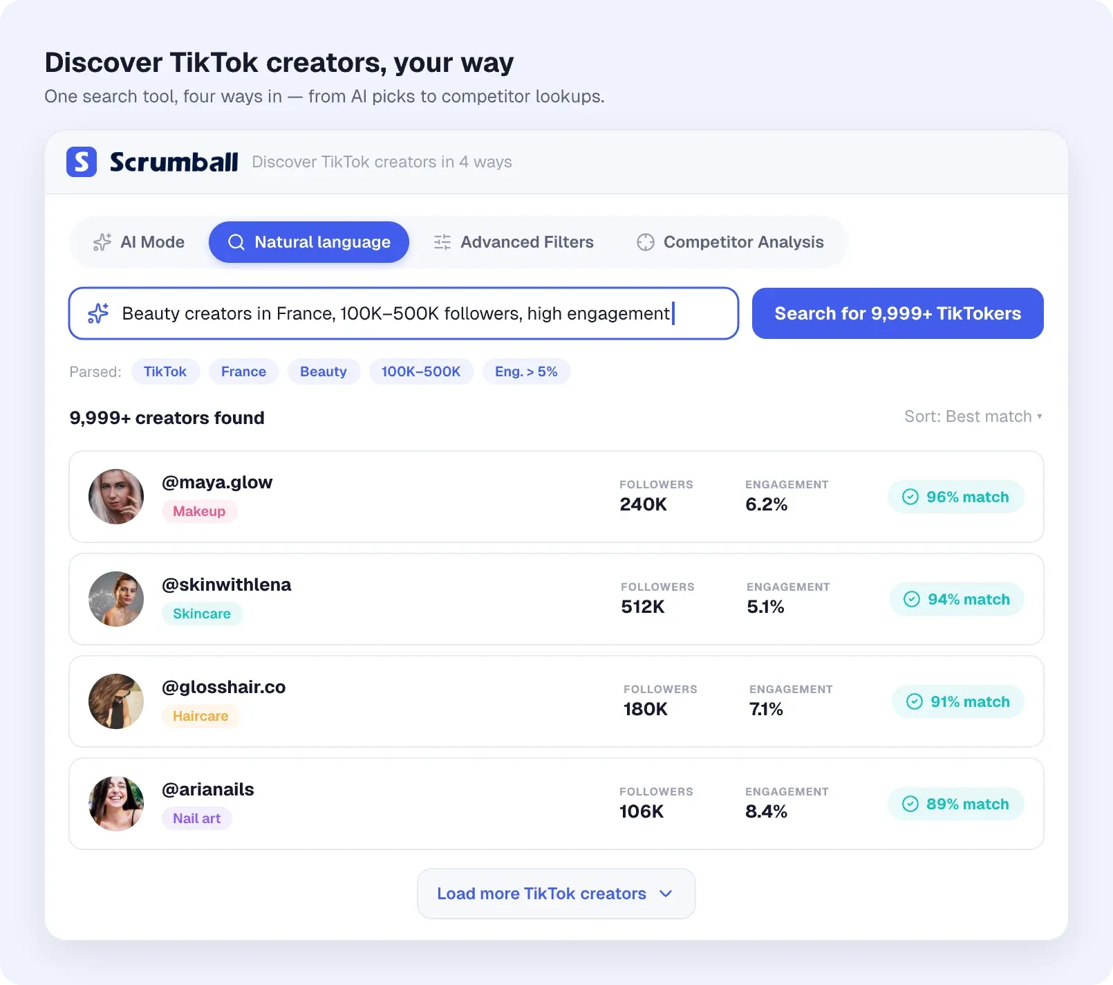 4 ways to discover TikTok influencers in Scrumball
