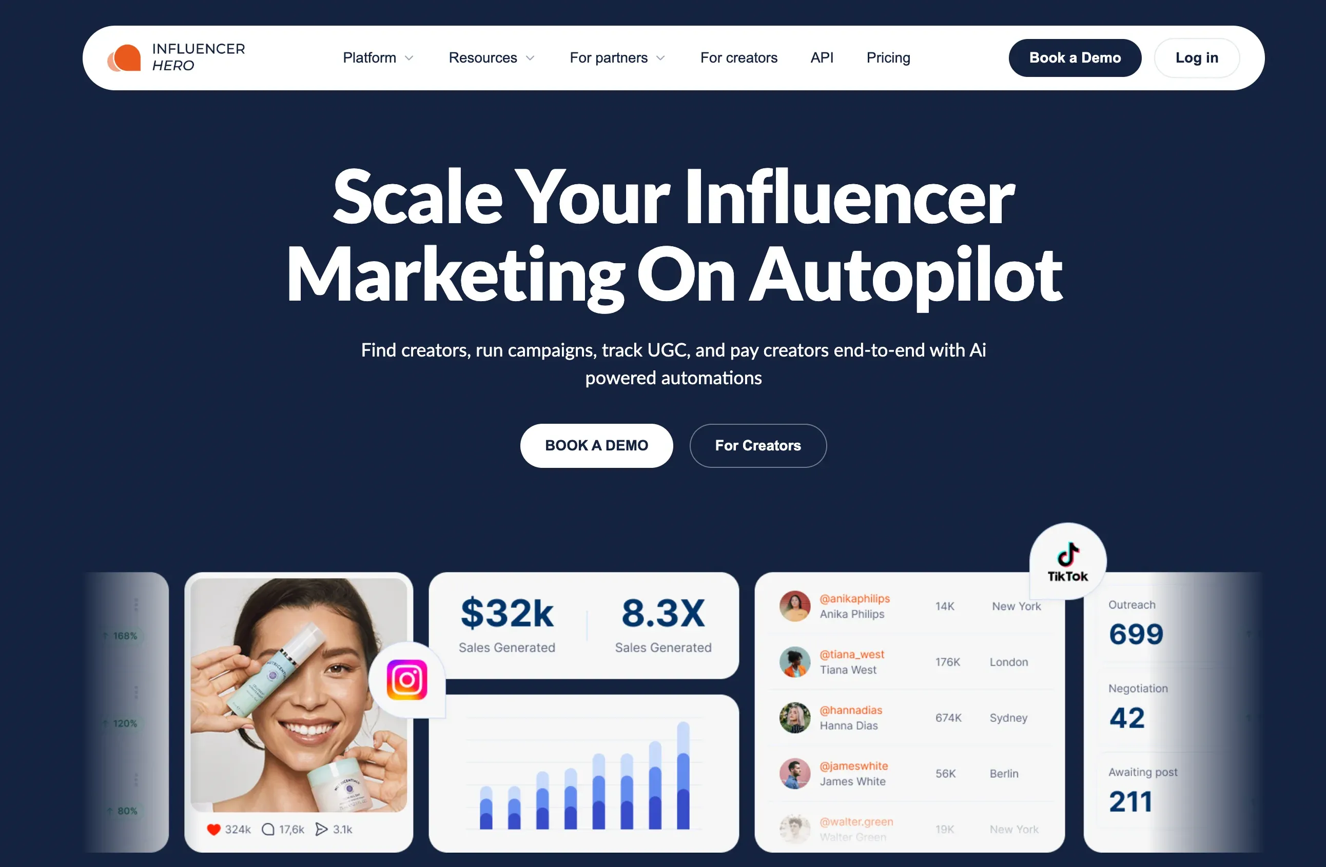 Influencer Hero banner