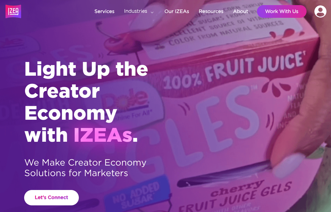 IZEA banner